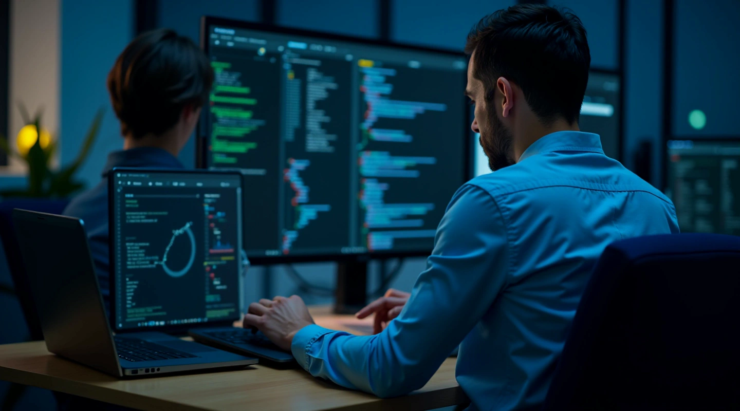 A screen displaying code and text analysis
