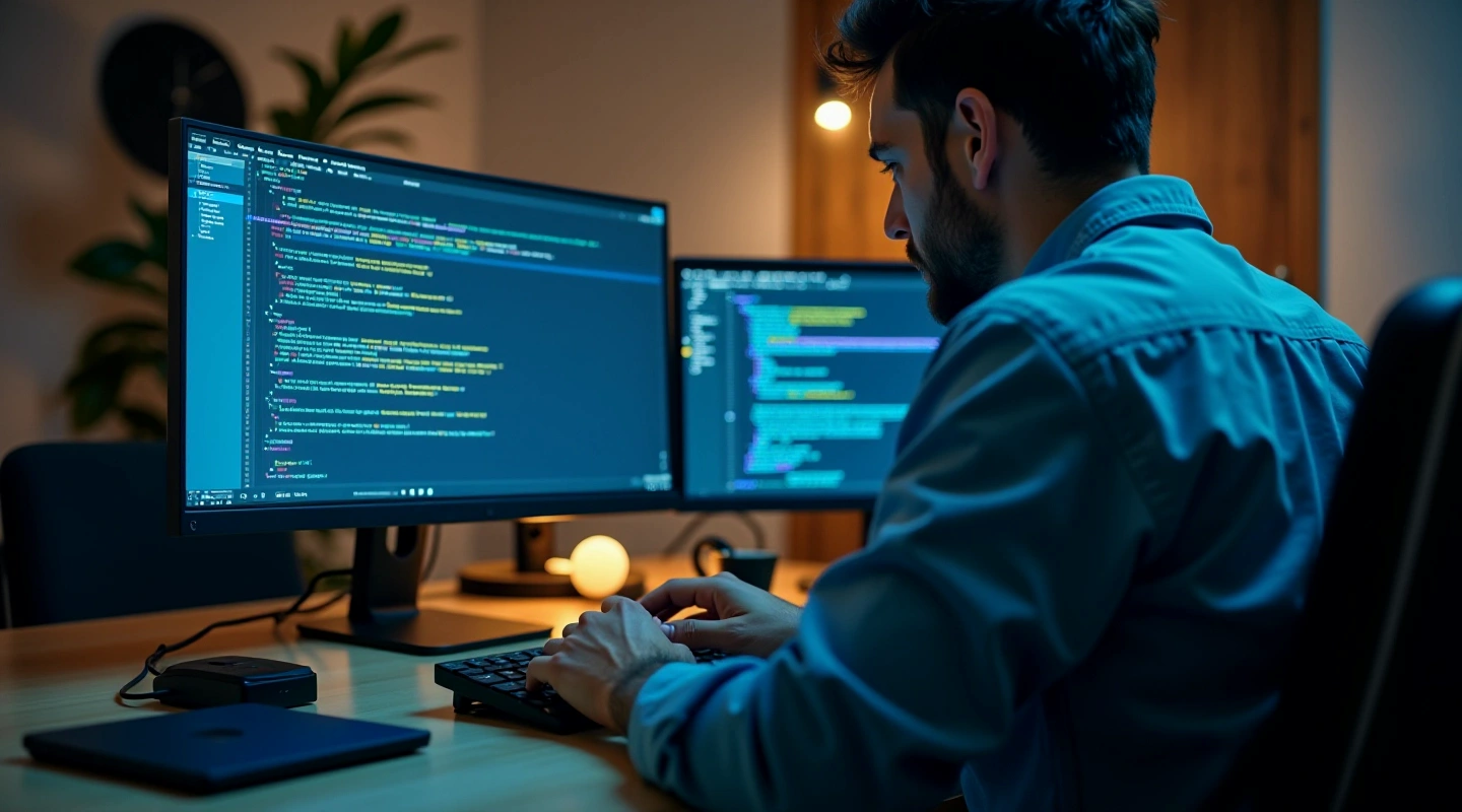 A modern learning workspace with natural language processing materials